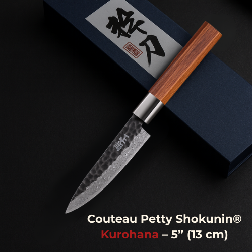 Couteau Petty Shokunin® Kurohana – 5” (13 cm)